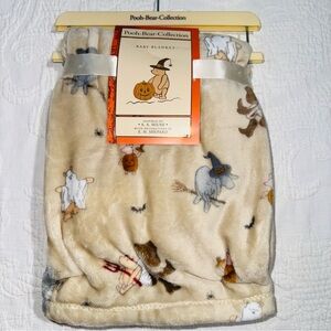 Classic Disney Winnie The Pooh Halloween Baby Blanket Eeyore Piglet Costumes NEW